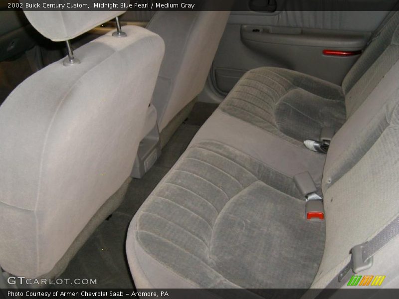 Midnight Blue Pearl / Medium Gray 2002 Buick Century Custom