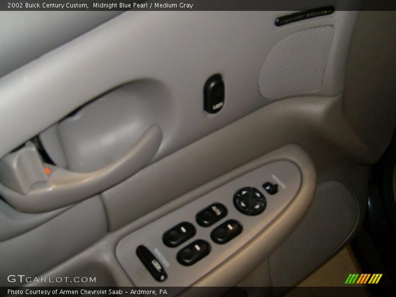 Midnight Blue Pearl / Medium Gray 2002 Buick Century Custom