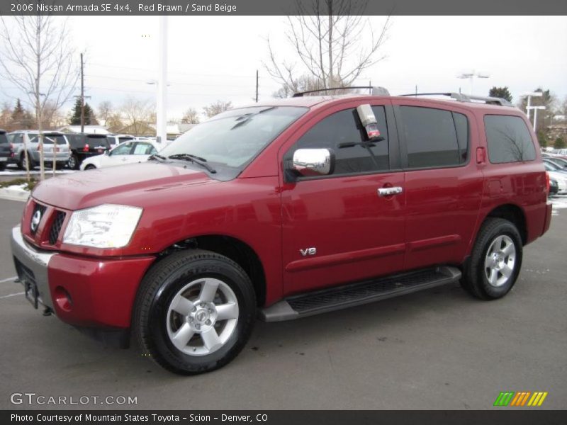 Red Brawn / Sand Beige 2006 Nissan Armada SE 4x4