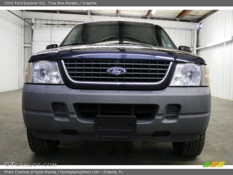 True Blue Metallic / Graphite 2002 Ford Explorer XLS