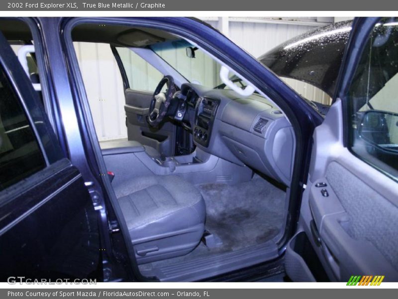 True Blue Metallic / Graphite 2002 Ford Explorer XLS