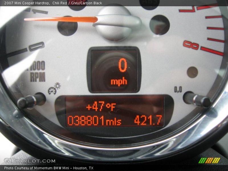 Chili Red / Grey/Carbon Black 2007 Mini Cooper Hardtop