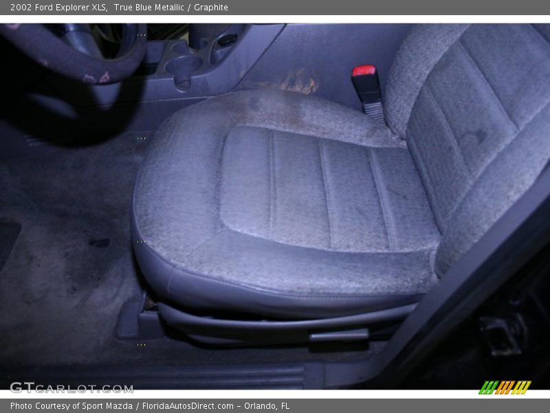 True Blue Metallic / Graphite 2002 Ford Explorer XLS