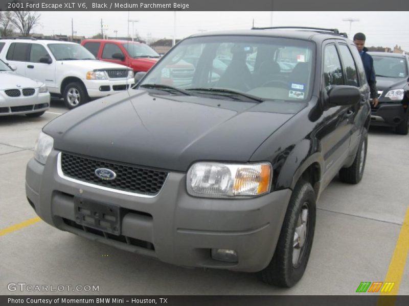 Black / Medium Parchment Beige 2001 Ford Escape XLT V6