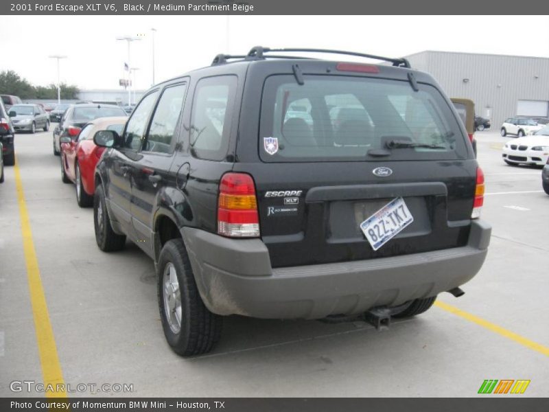 Black / Medium Parchment Beige 2001 Ford Escape XLT V6