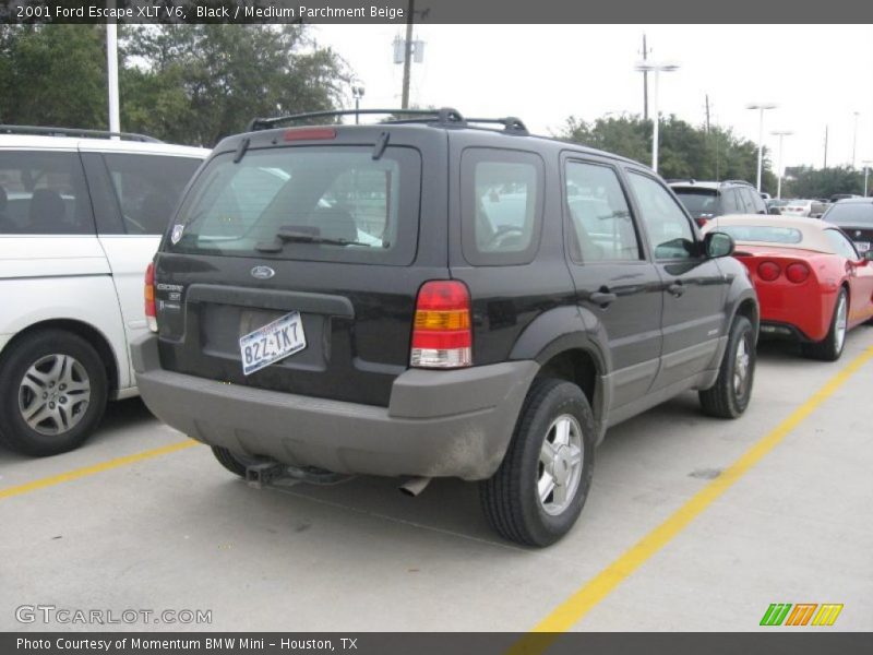 Black / Medium Parchment Beige 2001 Ford Escape XLT V6