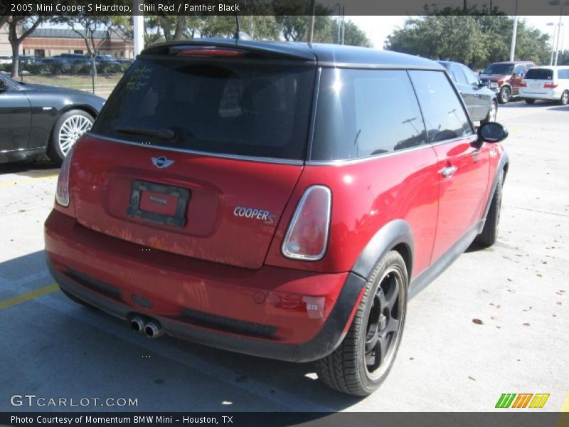 Chili Red / Panther Black 2005 Mini Cooper S Hardtop