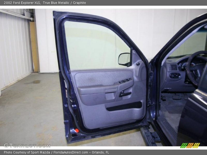 True Blue Metallic / Graphite 2002 Ford Explorer XLS