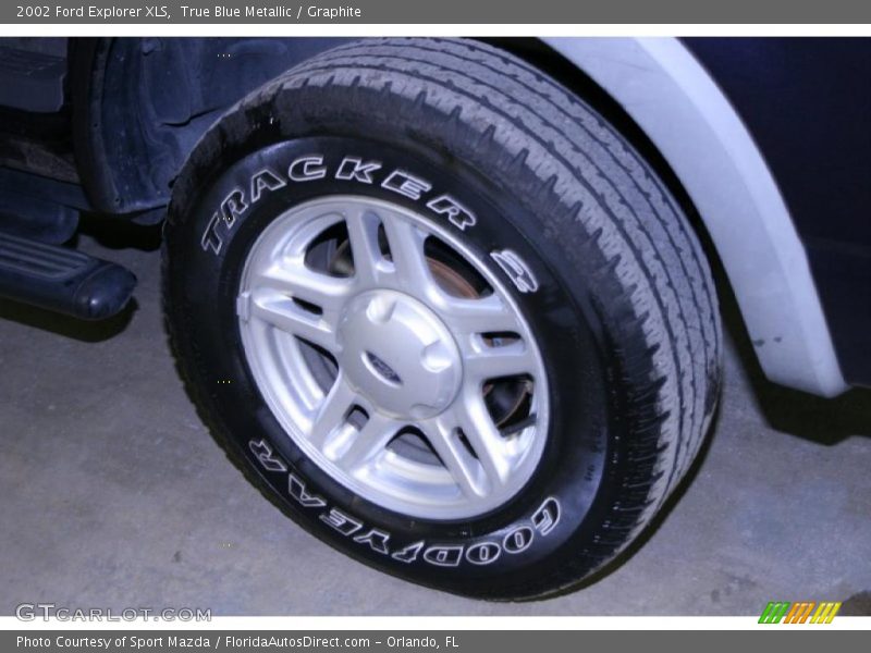 True Blue Metallic / Graphite 2002 Ford Explorer XLS