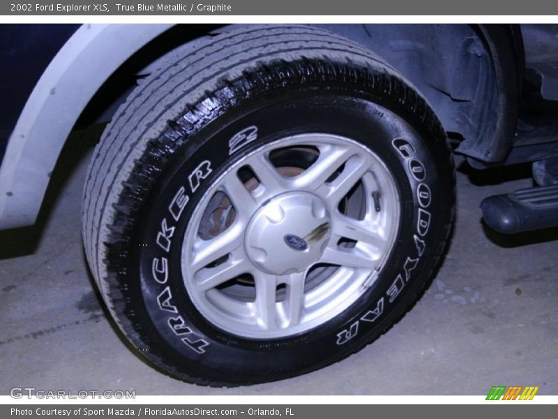 True Blue Metallic / Graphite 2002 Ford Explorer XLS