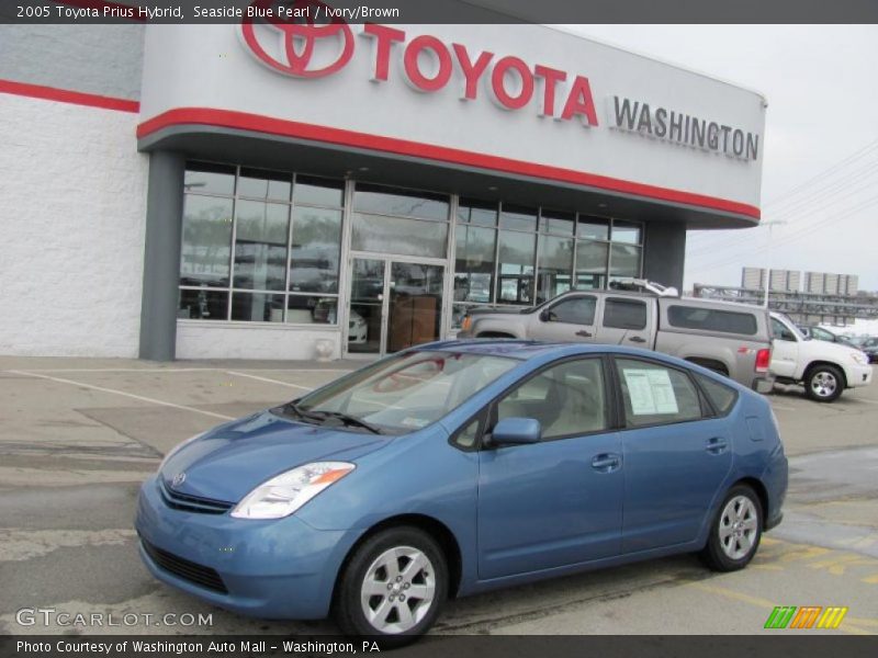 Seaside Blue Pearl / Ivory/Brown 2005 Toyota Prius Hybrid