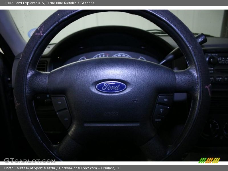 True Blue Metallic / Graphite 2002 Ford Explorer XLS