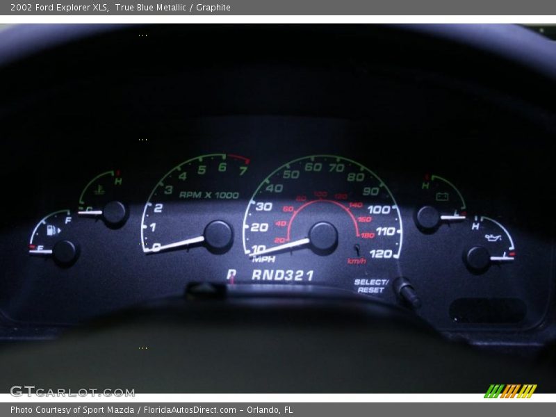 True Blue Metallic / Graphite 2002 Ford Explorer XLS