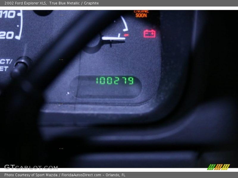 True Blue Metallic / Graphite 2002 Ford Explorer XLS