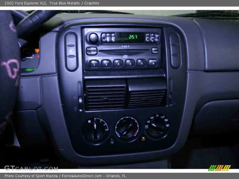 True Blue Metallic / Graphite 2002 Ford Explorer XLS