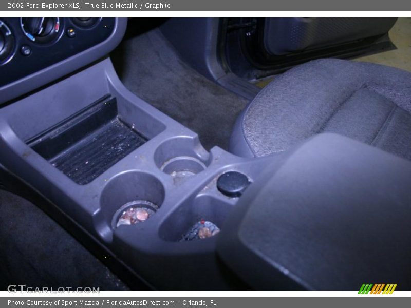 True Blue Metallic / Graphite 2002 Ford Explorer XLS