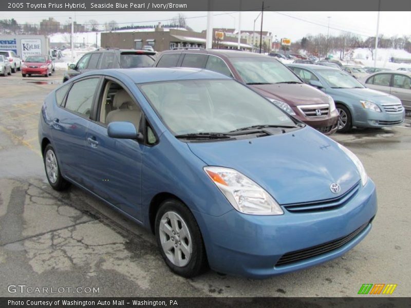 Seaside Blue Pearl / Ivory/Brown 2005 Toyota Prius Hybrid