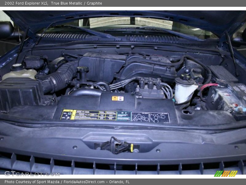 True Blue Metallic / Graphite 2002 Ford Explorer XLS
