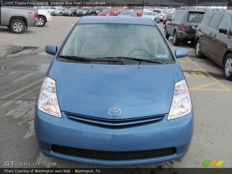 Seaside Blue Pearl / Ivory/Brown 2005 Toyota Prius Hybrid