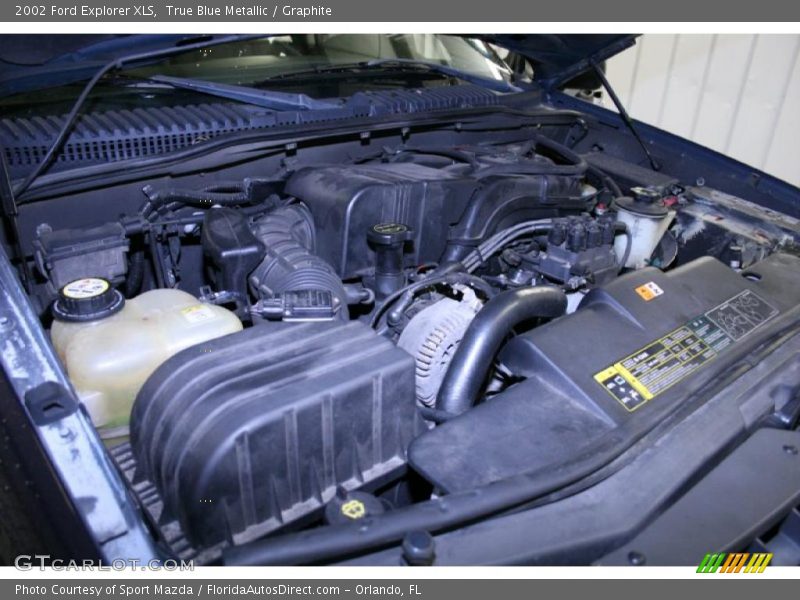 True Blue Metallic / Graphite 2002 Ford Explorer XLS