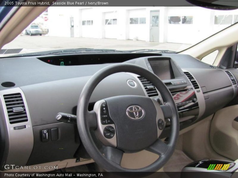 Seaside Blue Pearl / Ivory/Brown 2005 Toyota Prius Hybrid