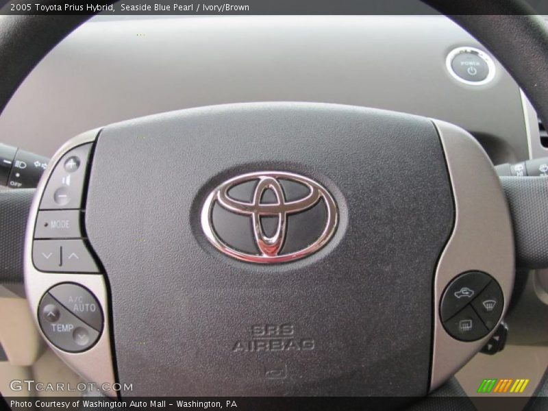 Seaside Blue Pearl / Ivory/Brown 2005 Toyota Prius Hybrid
