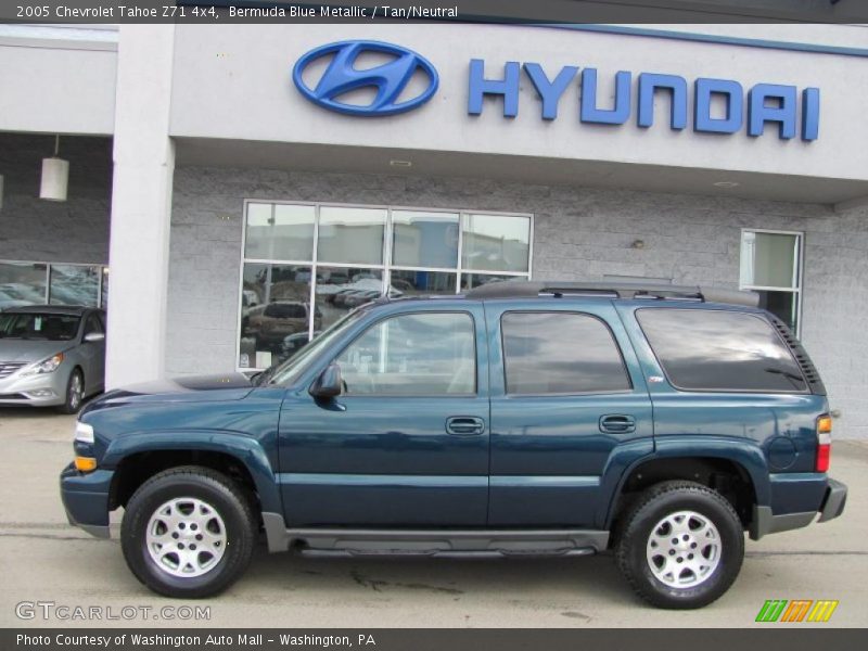 Bermuda Blue Metallic / Tan/Neutral 2005 Chevrolet Tahoe Z71 4x4