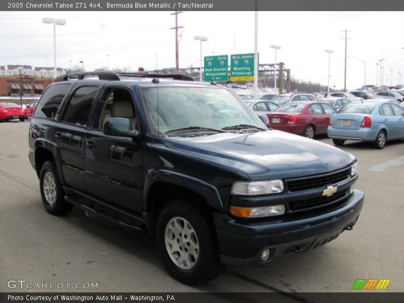 Bermuda Blue Metallic / Tan/Neutral 2005 Chevrolet Tahoe Z71 4x4