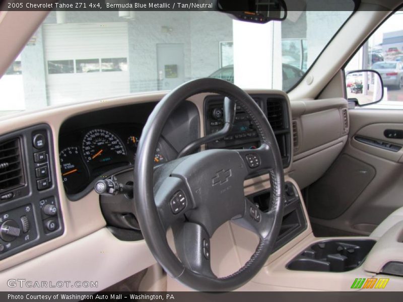 Bermuda Blue Metallic / Tan/Neutral 2005 Chevrolet Tahoe Z71 4x4