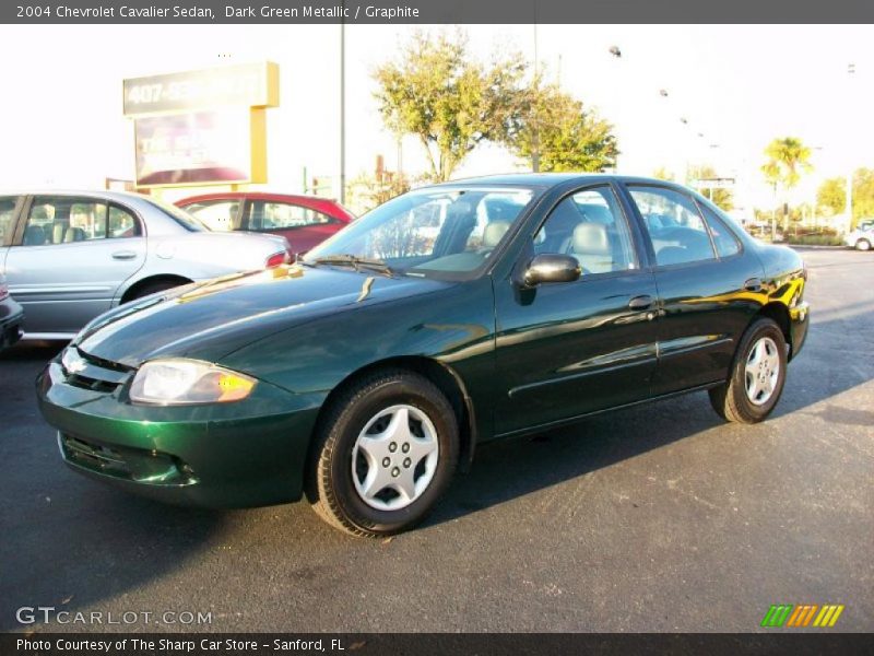 Dark Green Metallic / Graphite 2004 Chevrolet Cavalier Sedan