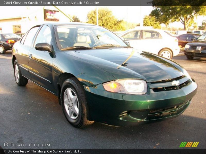 Dark Green Metallic / Graphite 2004 Chevrolet Cavalier Sedan