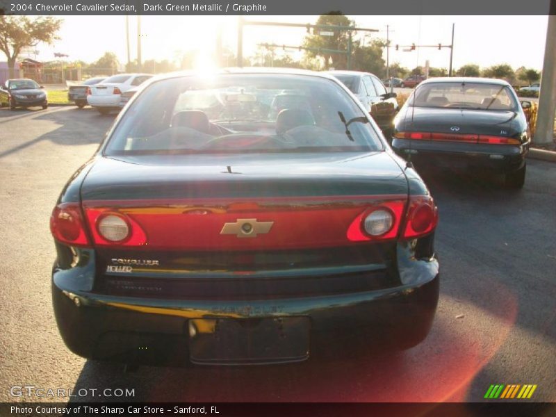 Dark Green Metallic / Graphite 2004 Chevrolet Cavalier Sedan