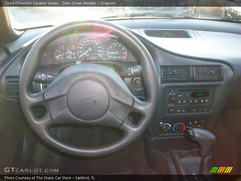 Dark Green Metallic / Graphite 2004 Chevrolet Cavalier Sedan