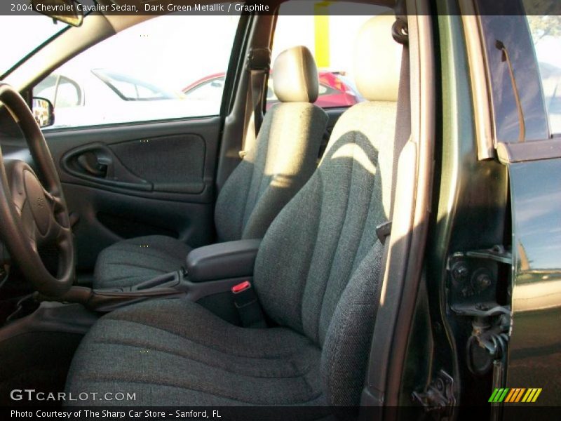 Dark Green Metallic / Graphite 2004 Chevrolet Cavalier Sedan