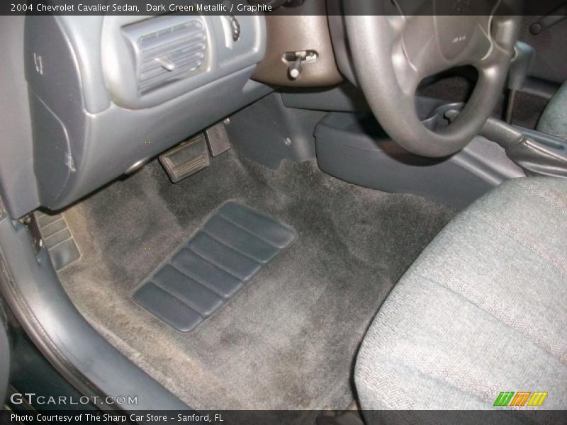 Dark Green Metallic / Graphite 2004 Chevrolet Cavalier Sedan