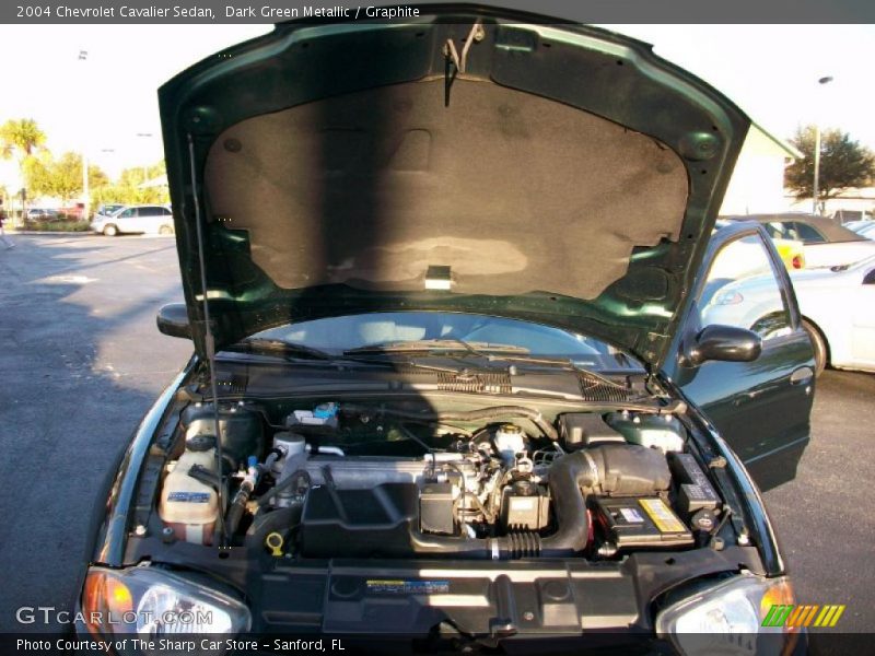Dark Green Metallic / Graphite 2004 Chevrolet Cavalier Sedan