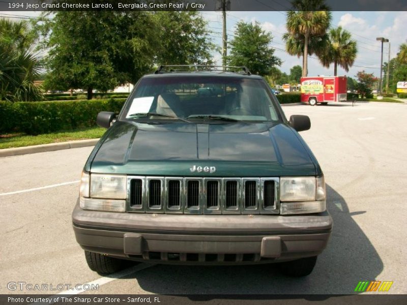 Everglade Green Pearl / Gray 1994 Jeep Grand Cherokee Laredo