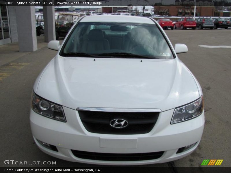 Powder White Pearl / Beige 2006 Hyundai Sonata GLS V6