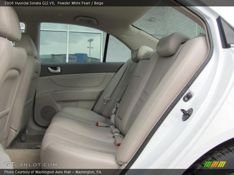 Powder White Pearl / Beige 2006 Hyundai Sonata GLS V6
