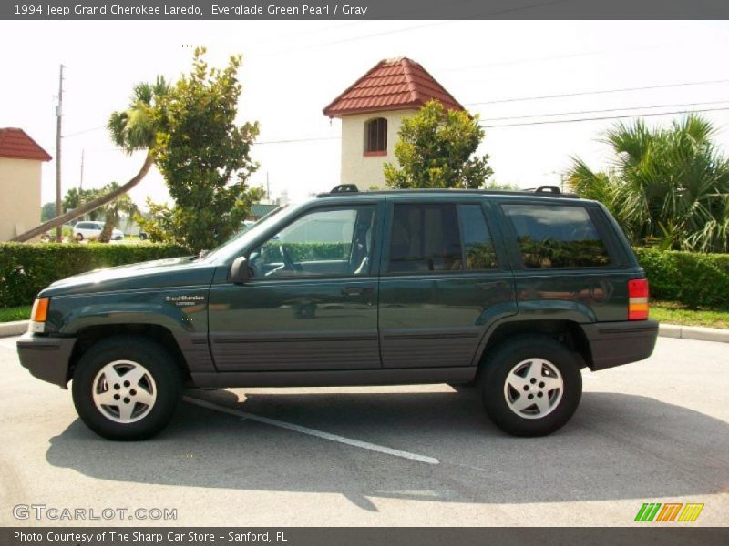 Everglade Green Pearl / Gray 1994 Jeep Grand Cherokee Laredo