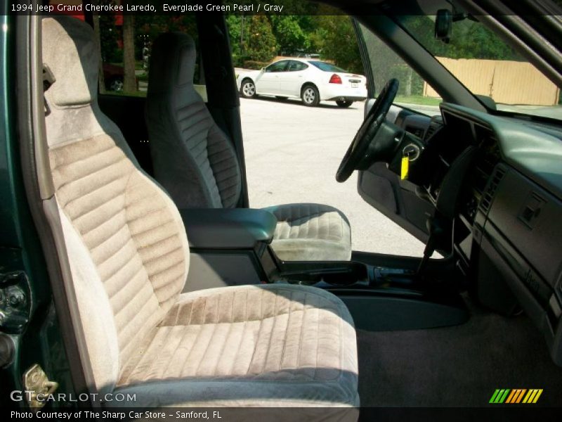 Everglade Green Pearl / Gray 1994 Jeep Grand Cherokee Laredo