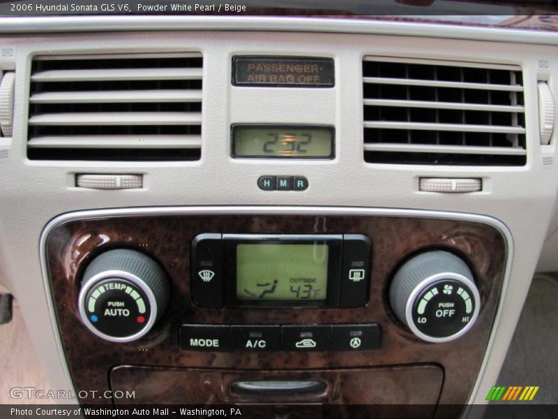 Powder White Pearl / Beige 2006 Hyundai Sonata GLS V6