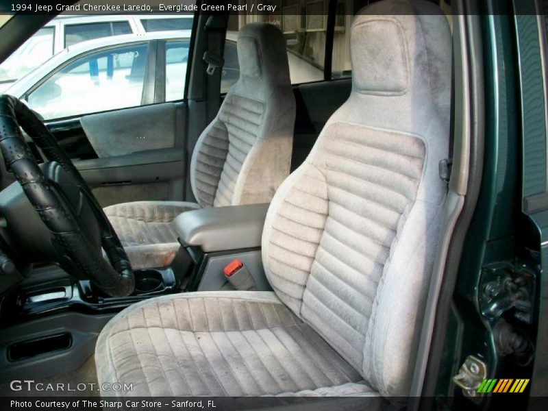 Everglade Green Pearl / Gray 1994 Jeep Grand Cherokee Laredo