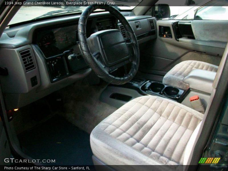 Everglade Green Pearl / Gray 1994 Jeep Grand Cherokee Laredo