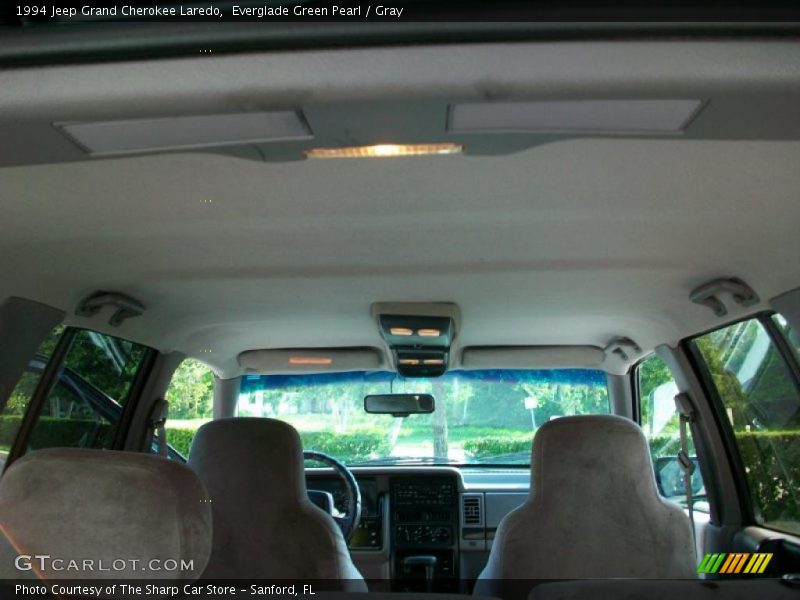 Everglade Green Pearl / Gray 1994 Jeep Grand Cherokee Laredo