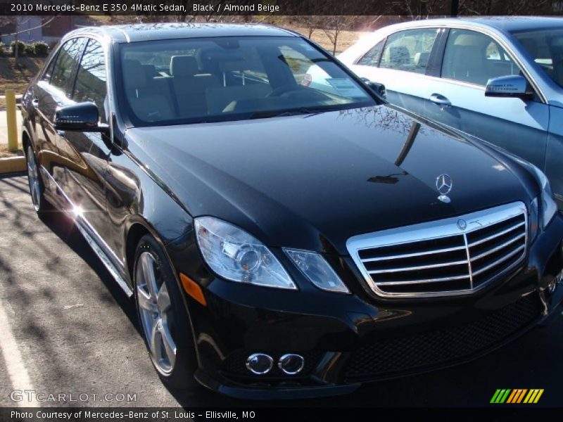 Black / Almond Beige 2010 Mercedes-Benz E 350 4Matic Sedan