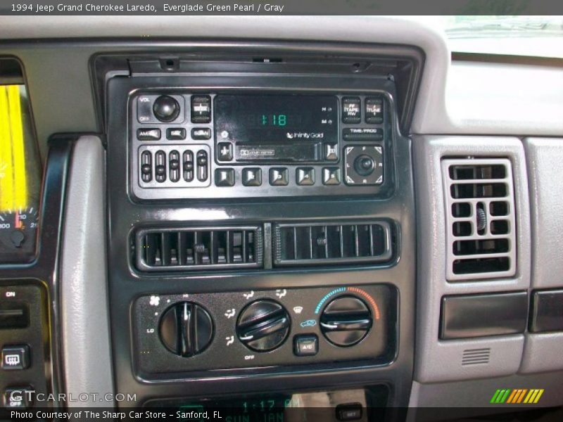 Everglade Green Pearl / Gray 1994 Jeep Grand Cherokee Laredo