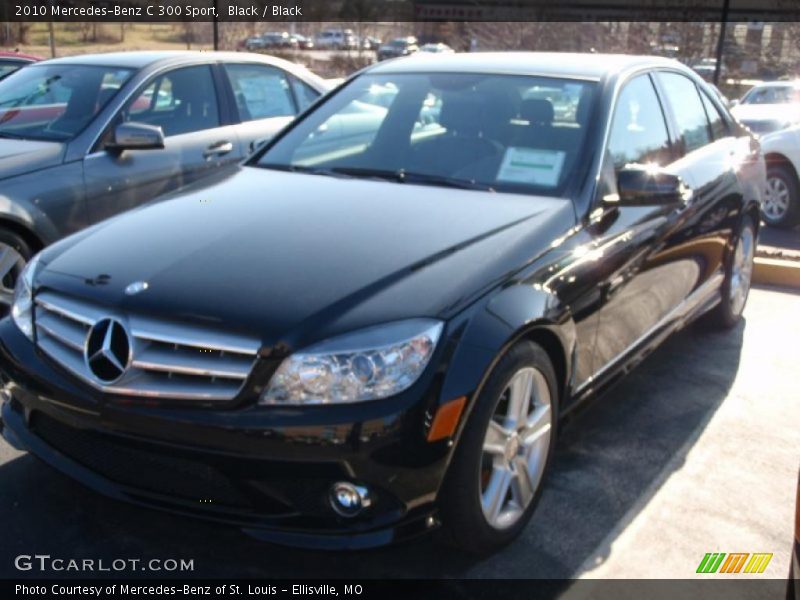 Black / Black 2010 Mercedes-Benz C 300 Sport