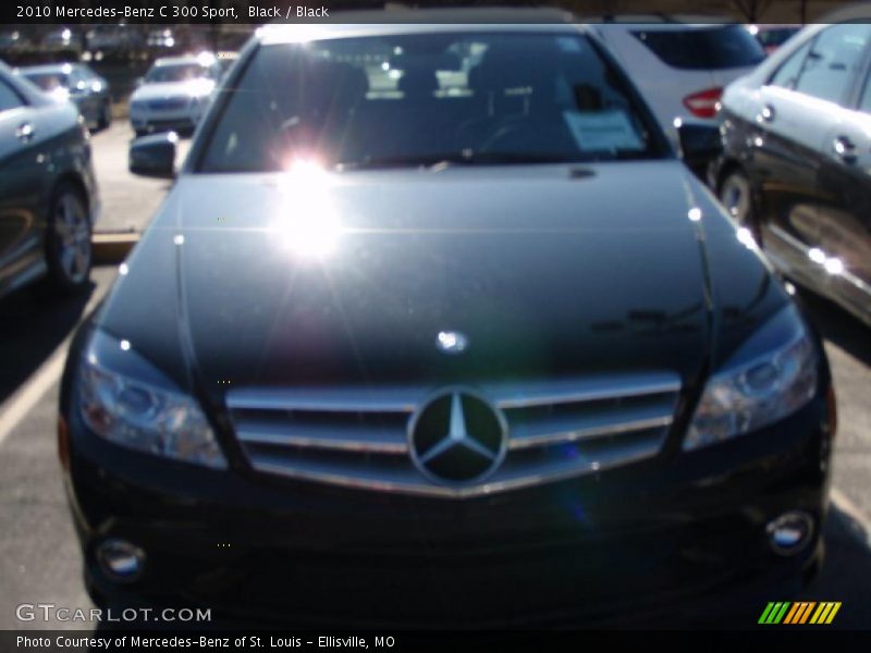 Black / Black 2010 Mercedes-Benz C 300 Sport