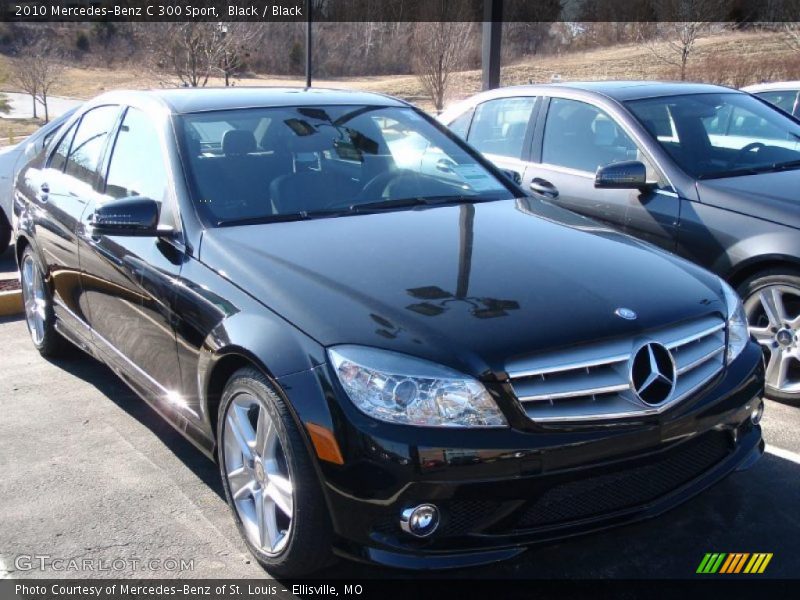 Black / Black 2010 Mercedes-Benz C 300 Sport